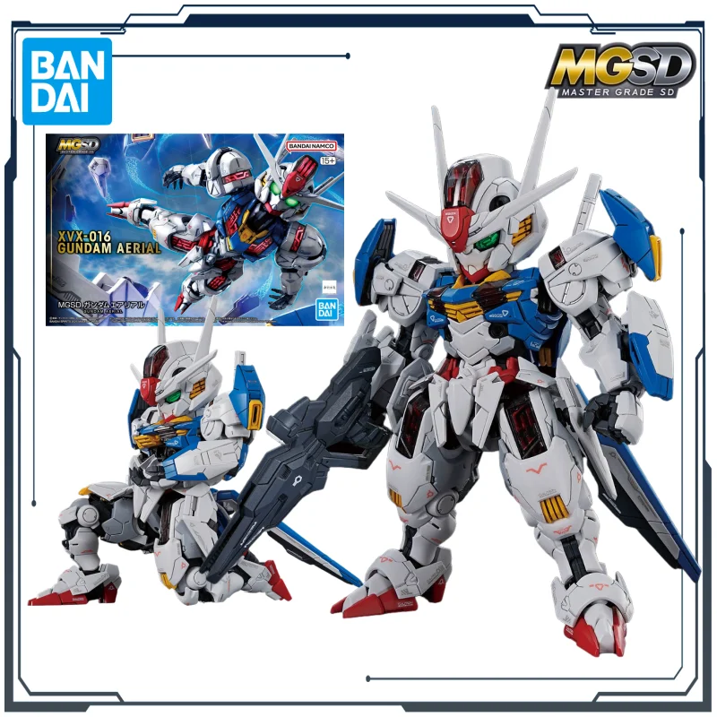 

BANDAI Original MGSD Series XVX-016 GUNDAM AERIAL Assembly Model Toys for Boys Gift Collectible Ornaments Action Figure