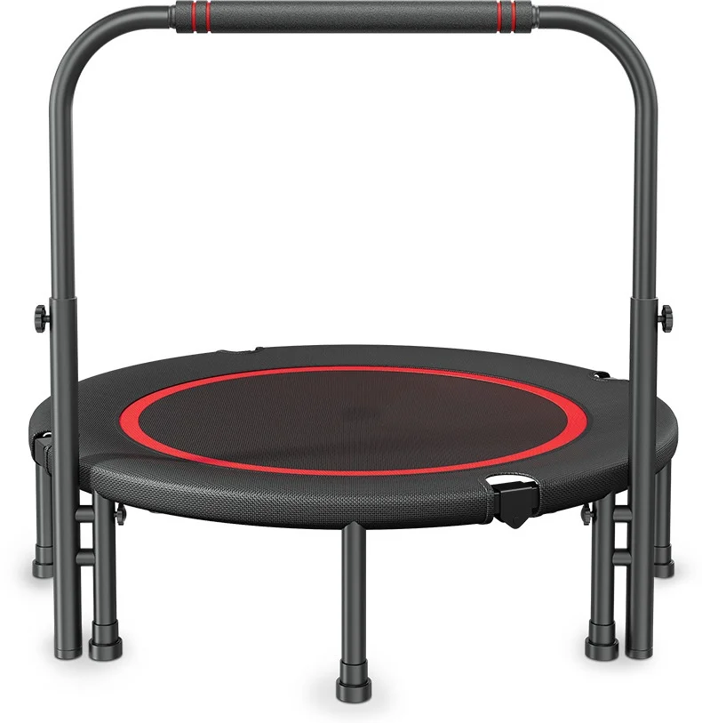 

Mini Trampoline for Kids Adults 40"/48" Foldable Fitness Jumping with 3 Levels Height Adjustable Max Load 350lbs-450lbs