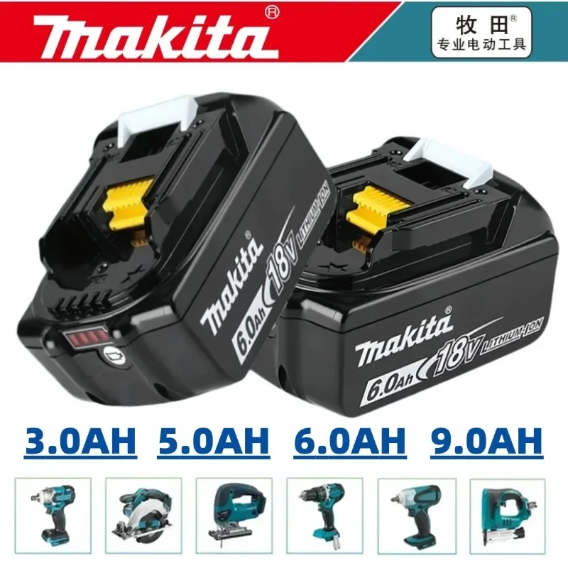 

100%Original Makita 18V 3.0/5.0/6.0Ah Li-Ion Battery For for Makita BL1830 BL1815 BL1860 BL1840 Replacement Power Tool Battery