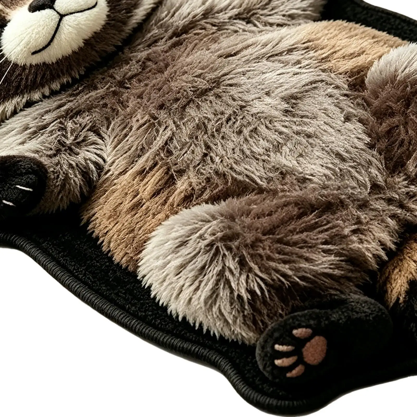 Teppich mit Tiermotiv, Waschbär-Muster, Bodenmatte, weicher Teppich für Zuhause, Esszimmer, Schlafzimmer, Küche, Eingangsbereich, Flur, Arbeitsplatz