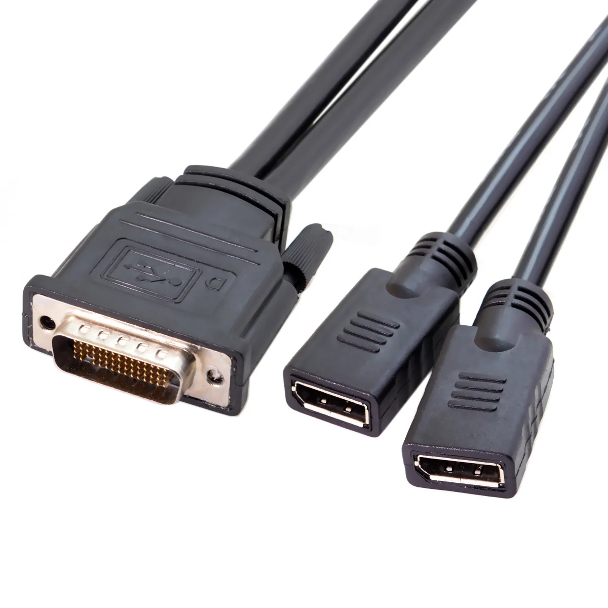 Xiwai Dual DP Displayport Female  to DMS-59Pin Male Splitter Extension Cable for PC Graphics Card