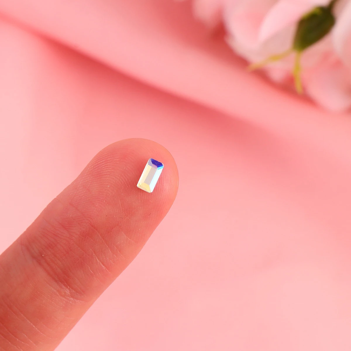 

Rectangular Nail Rhinestones Stickers for DIY Manicure Decorations Home Professional Use Shiny Creative Art Accessories Nail
