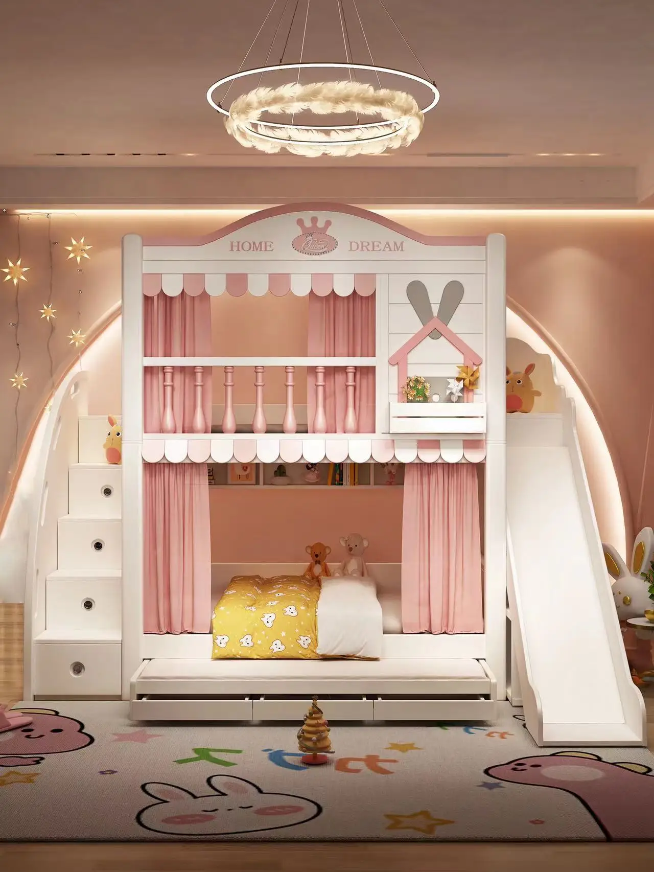 Children bunk beds, bunk beds, girls and boys, princess castles, tree houses, bunk beds, sister beds.