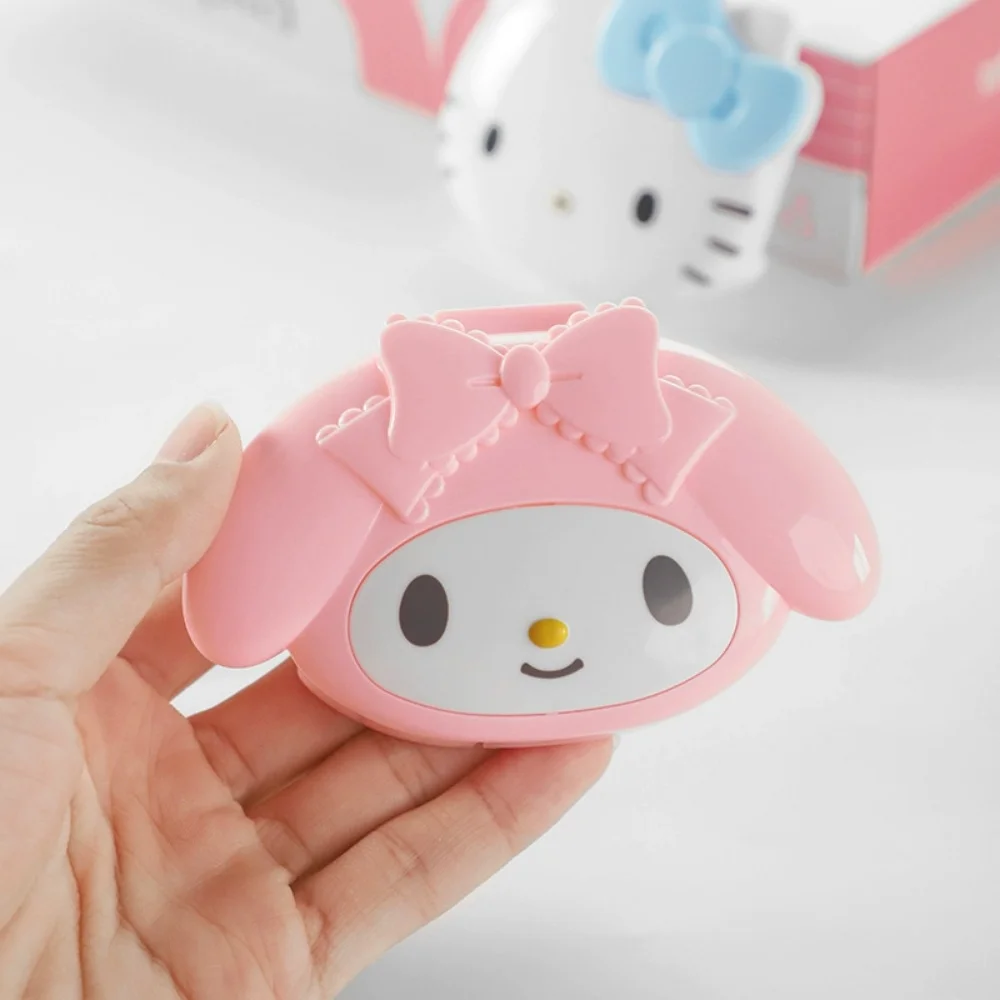 Genuine Sanrio My Melody 4 Grid Pill Box Portable Travel Medicine Organizer Sealed Pill Case for Daily Vitamin Tablet Storage - view 2