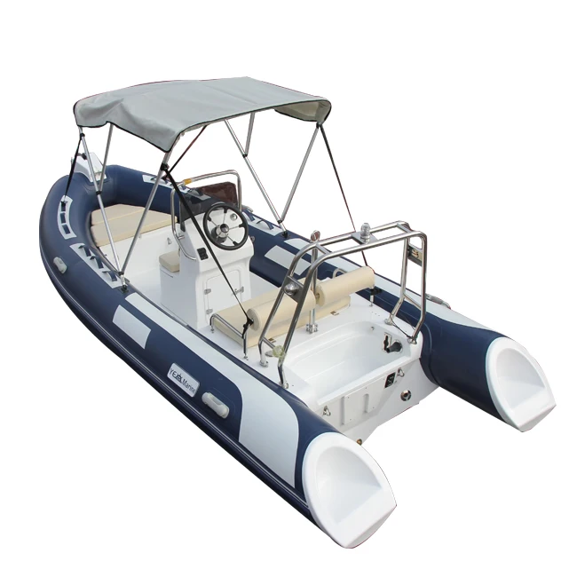 RIB 480 Deep V Hypalon RIB Inflatable Boat For Fishing Inflatable Boats On Sale
