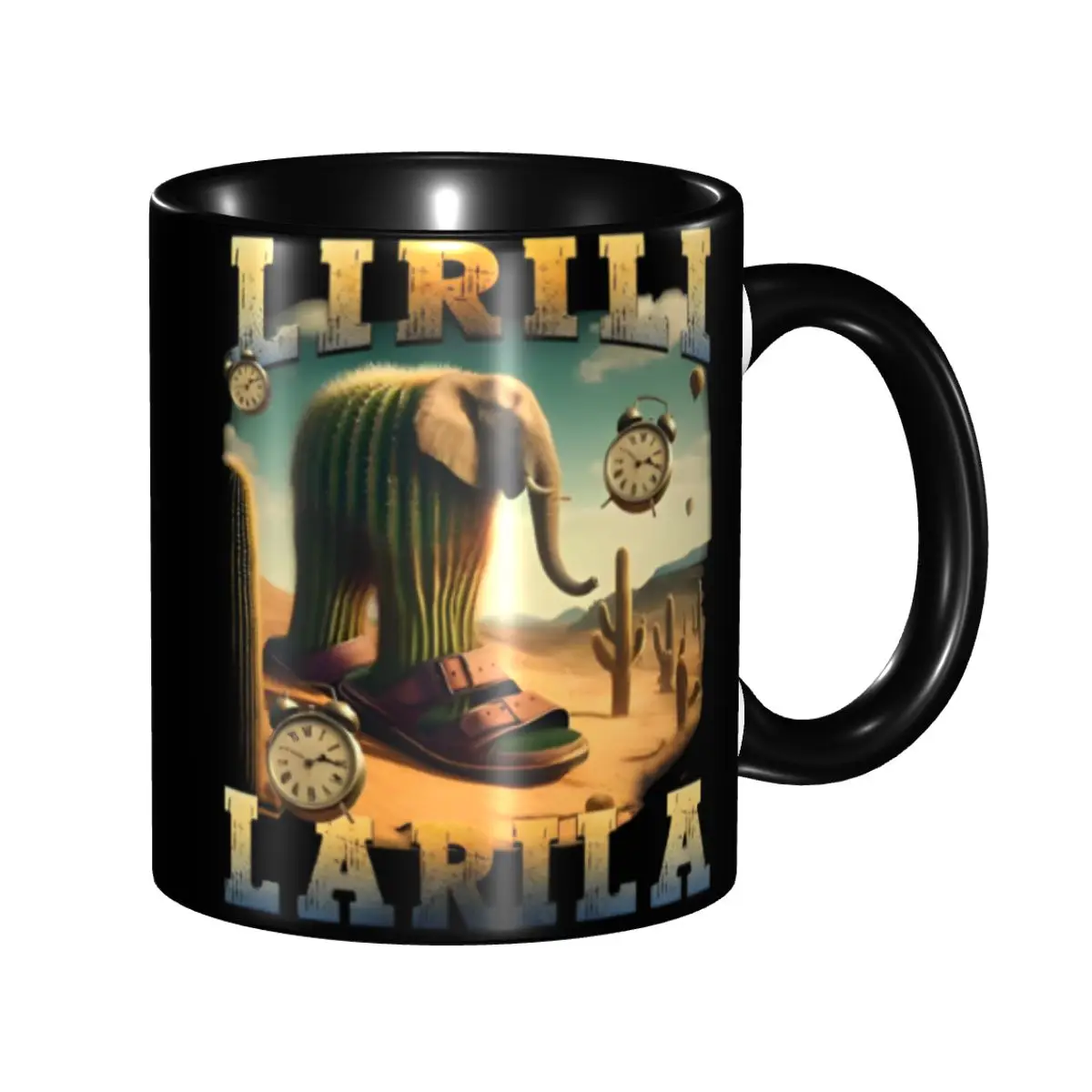 2025 Lirili Larila Funny Italian Brainrot Meme Accessories Mug Cute Coffee Cup