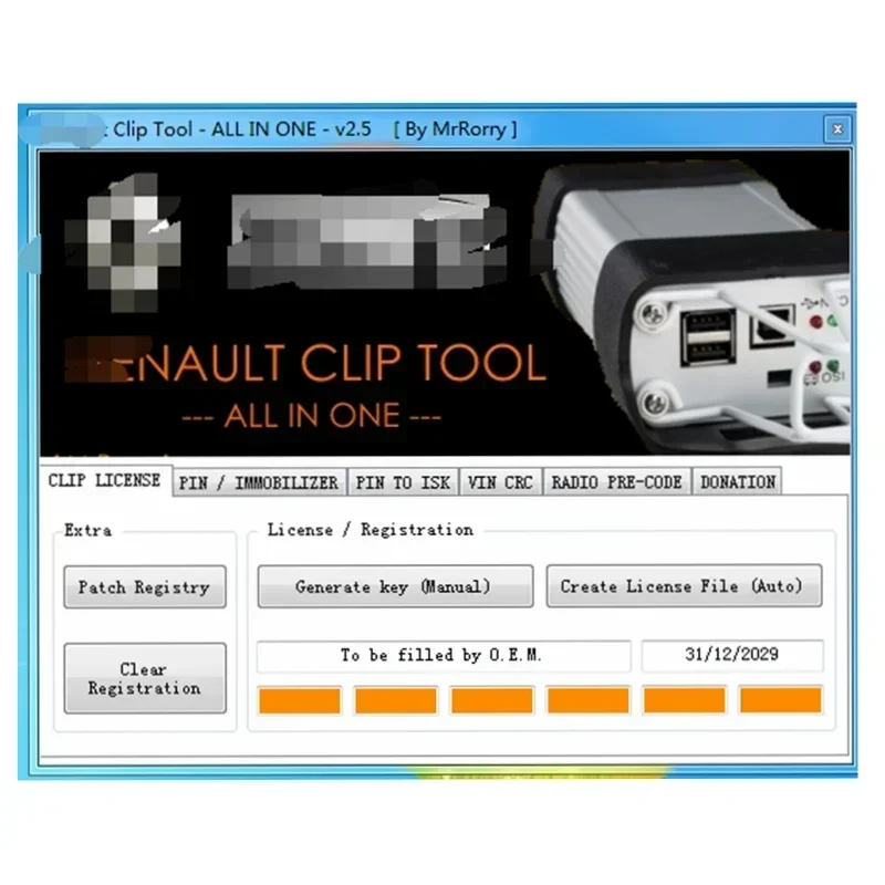 2024 Newest Can Clip V237 For Renault Repair data software Can Clip Up to 2024.06 OBD2 diagnostic software+Reprog V191+Dialogys