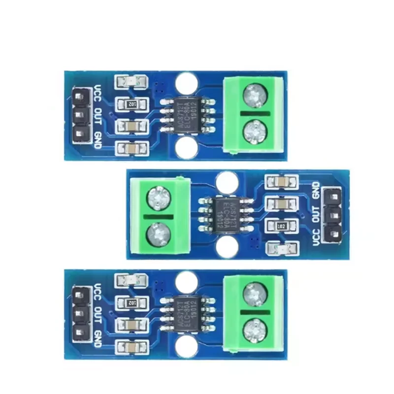 1-3PCS Hot Sale ACS712 5A 20A 30A Range Hall current detection module ACS712 module for arduino 5A 20A 30A
