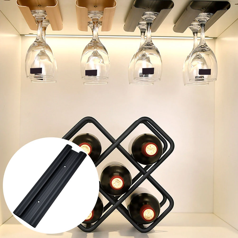 

Aluminum Alloy Upside Down Wine Cup Rack Goblet Holder Hanging Glass Stand Easy Clean Dust Proof Kitchen Bar Storage