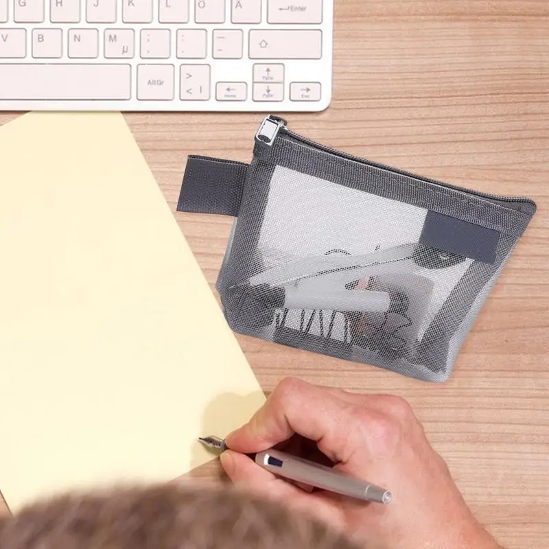 Coin Pouch Three-Dimensional Triangular Change Purse Mini Nylon Credit Bags Card Bag For Shopping Outgoing Office