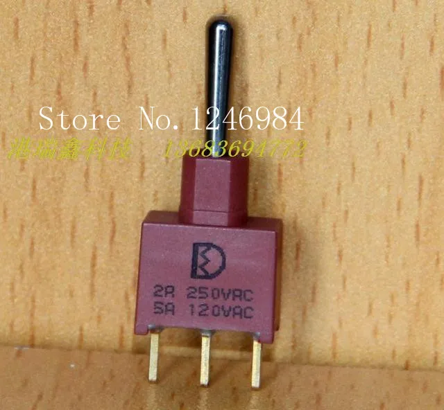 [SA]NE8014 pin single tripod third gear M6.2 waterproof toggle switch Q11 Taiwan Deli Wei 1AS3--50pcs/lot