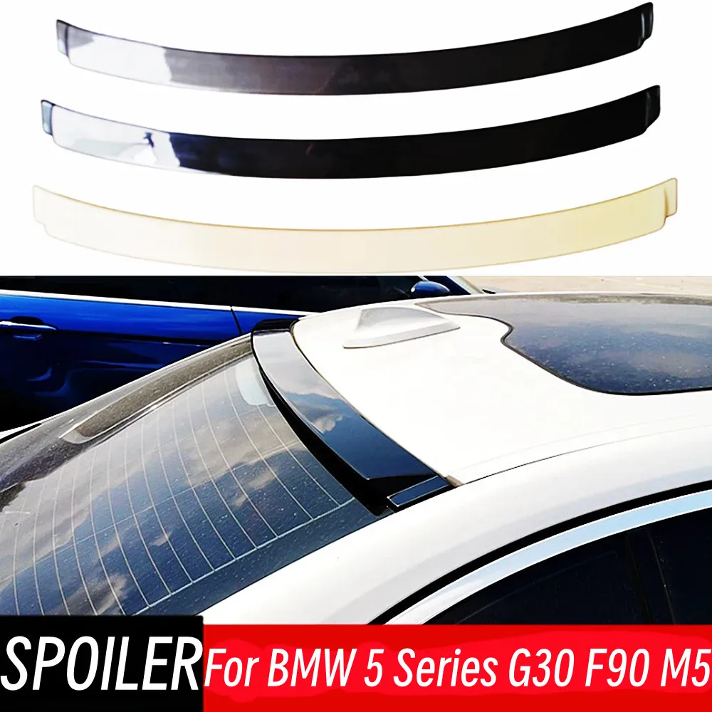 

For 2018-2021 BMW 5 Series G30 F90 M5 525i 530i Rear Window Roof Black Carbon Spoiler Wings Car Exterior Tuning Accessories Part