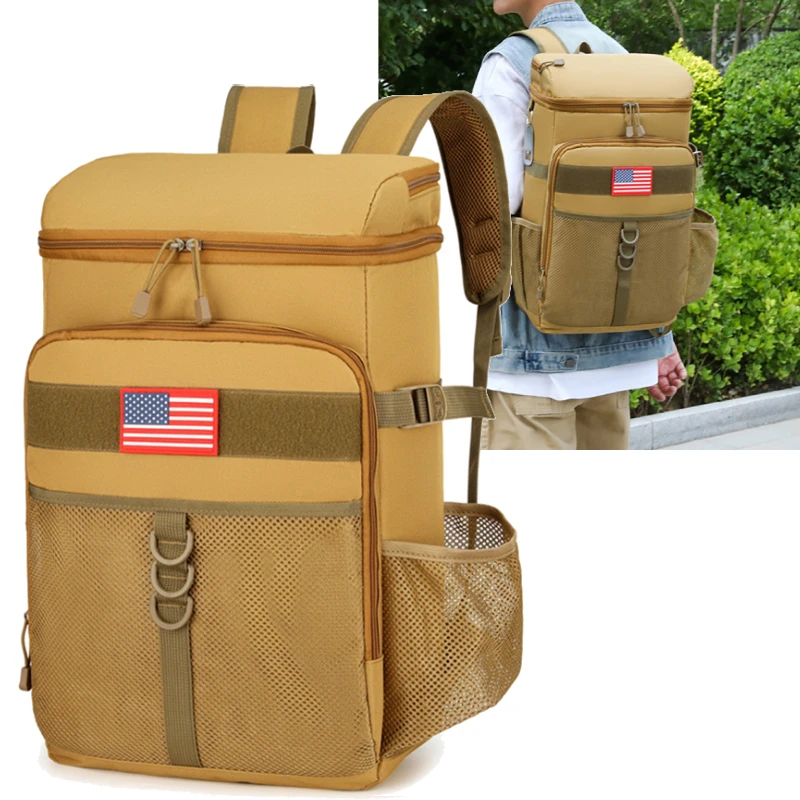 

Tactical Backpack Insulated Refrigerated Summer Picnic Camping Lunch Bag Large Molle Outdoor Travel Hiking Climbing Rucksack