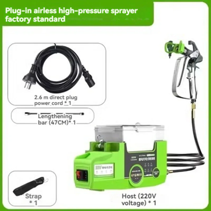 New Portable Airless Sprayer 21V Lithium Battery Household Painting  Professional High Pressure Paint Sprayer  Rechargeable for