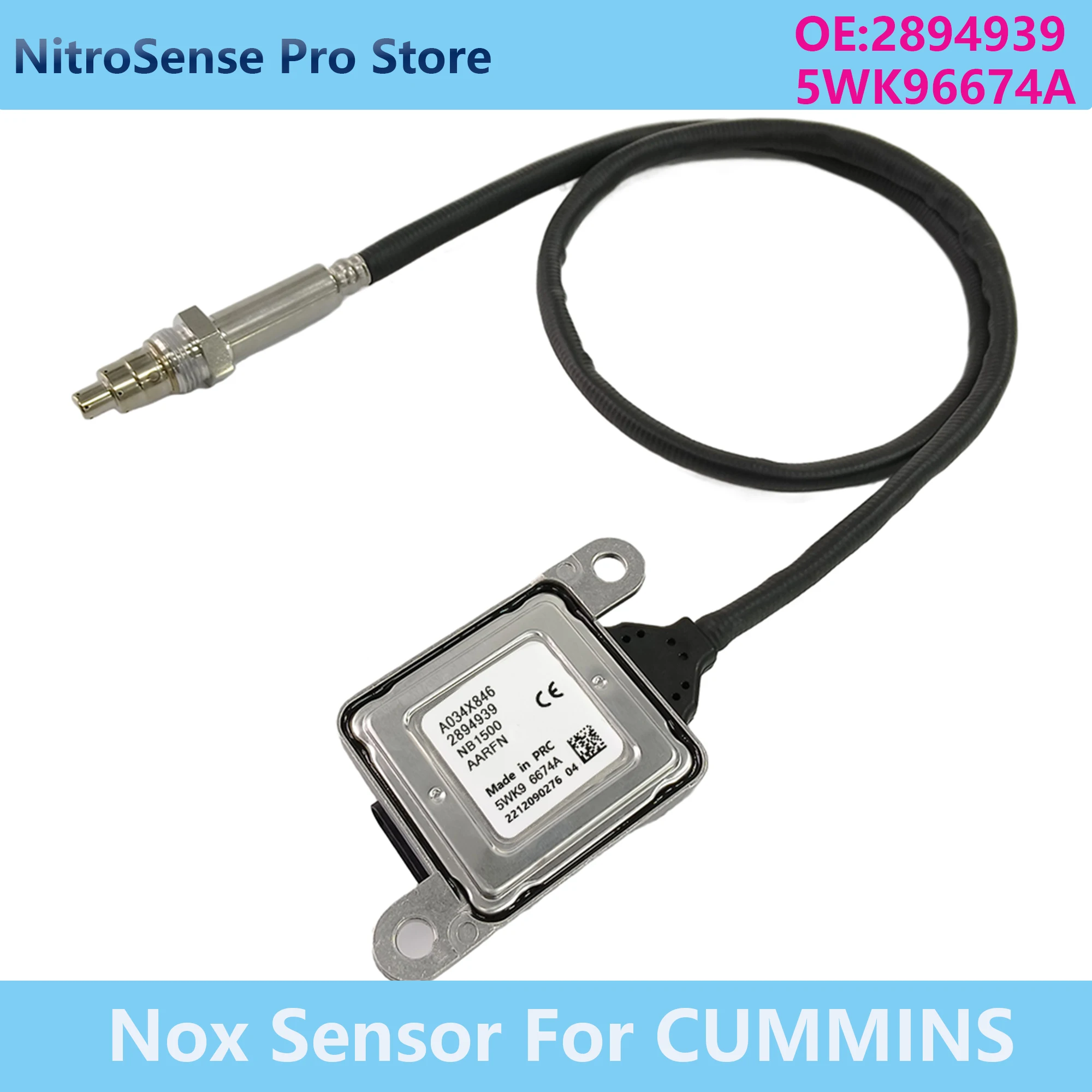 

Датчик оксида азота 2894939 5WK9 6674A 5WK96674A для C-ummins ISB ISX 12V (NOx-сенсор)