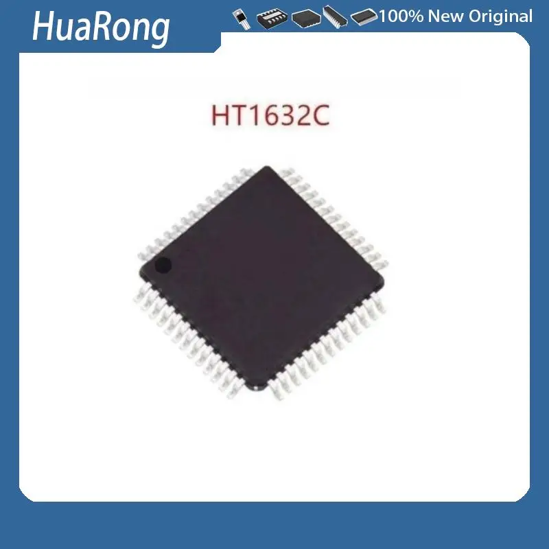 New  2pcs/lots HT1632C QFP-48 HT1632  QFP-52