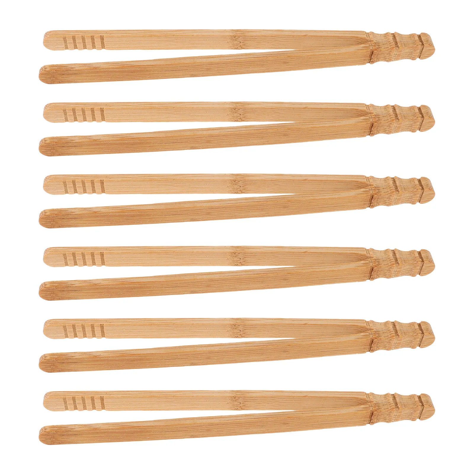 

6Pcs Wooden Fine Motor Tweezers for Children Montessori Inspired Hand Eye Coordination Tool Beading Crafting Sensory Play