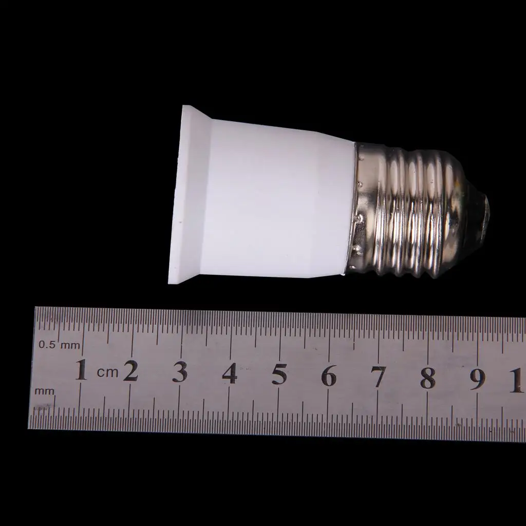 E27 Socket Extender Base Bulb Holder Adapter Compact Design Durable Plastic for Room Lighting
