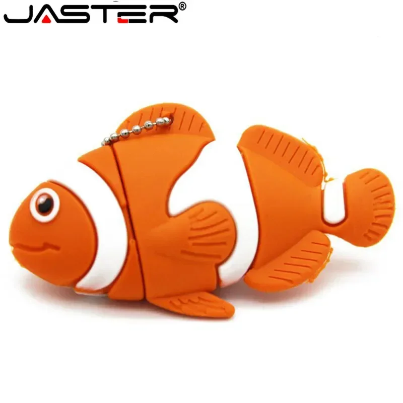 

JASTER Cartoon fish USB 2.0 Flash Drive 4GB 8GB 16GB 32GB 64GB Pen Drive U Disk Memory Stick pendrive flash drive gift