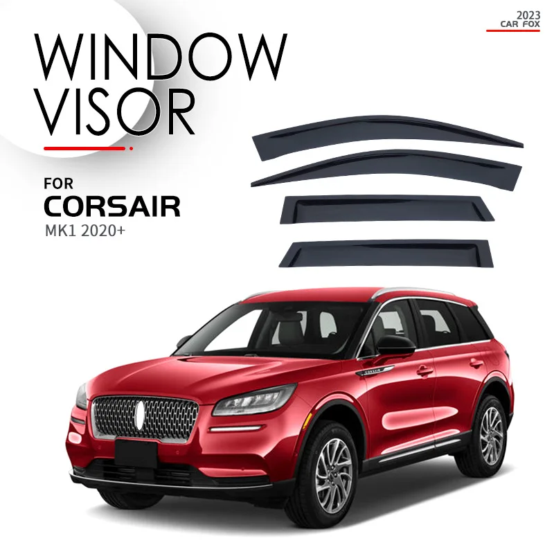 

For LINCOLN CORSAIR 2020+ Car Window Visor Awning Shelters Windshield Side Window Rain Sun Shade Auto Accessories
