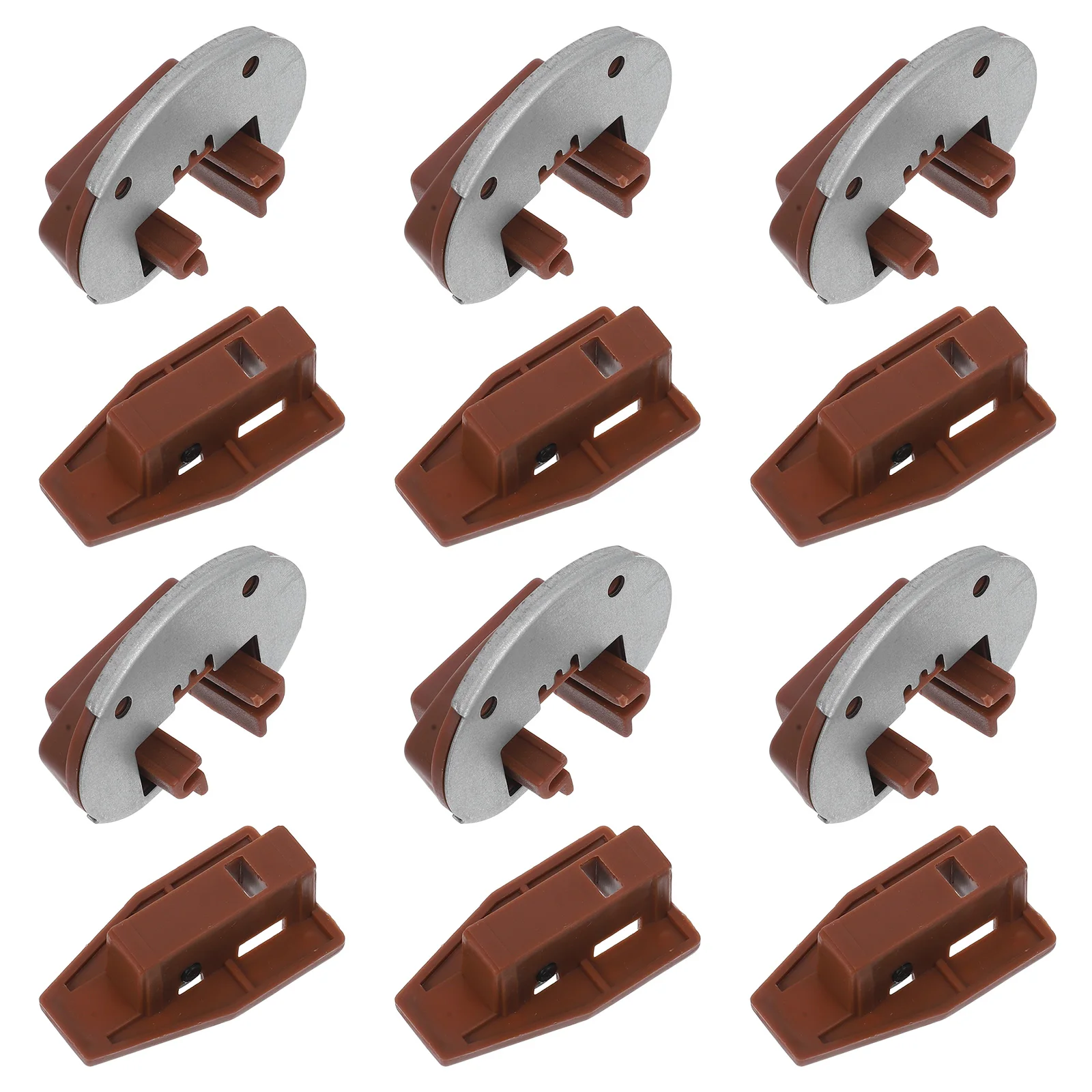 

6set Drawer Guide Kit Durable Drawer Slide Track Repair Replacement For Dresser Cabinet niture Bottom Mount Glide Bracket