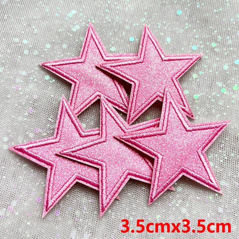 5 Stück Funkelnde Stern-Aufnäher zum Aufbügeln mit Glitzer-Pailletten für Jeanswesten, Funkelndes Kawaii-Style-Accessoire, DIY-Geschenke – Detail 26
