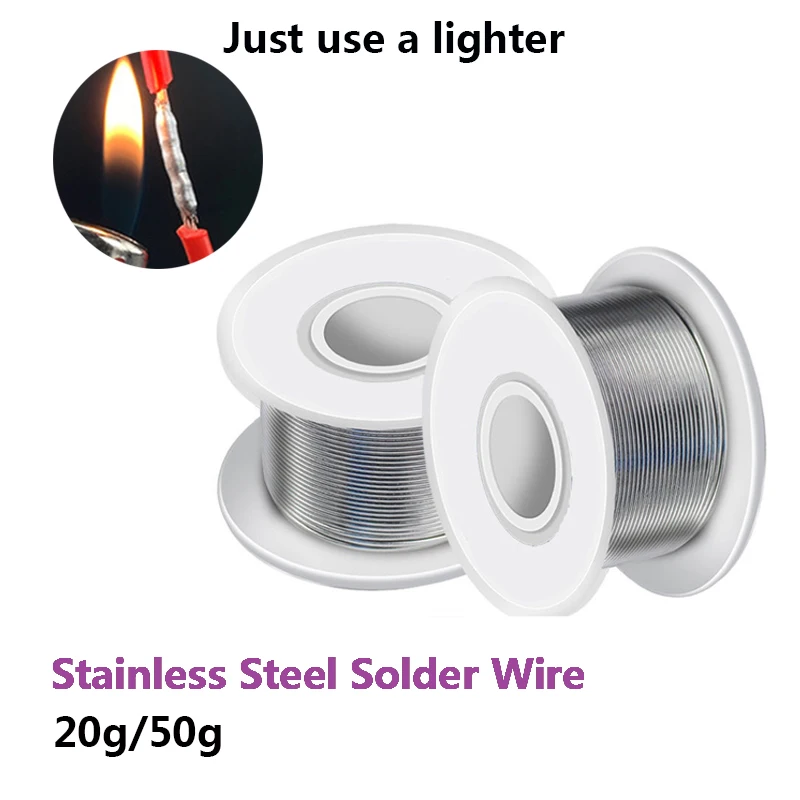 

Lighter Solder Wire High Purity Flux-cored Low Temperature Stainless Steel Copper Iron Aluminum Welding Tin Wire