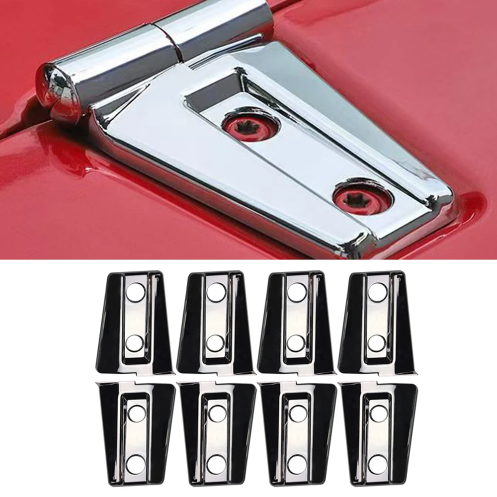 

SXMA J036 Door Hinge Kit Door Hinge Cover Trim Hinge Assembly 8pcs Exterior Accessories for Jeep JK for Wrangler 2007-2017