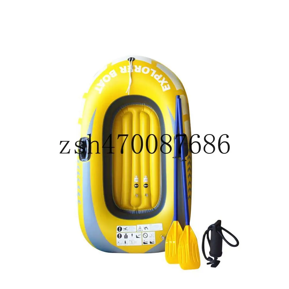 

Inflatable Kayak Canoe Inflatable Fishing Boat Outdoor Floating Lake Boat 1/2 persons Inflatable Dinghy Boat Floats for Rafting