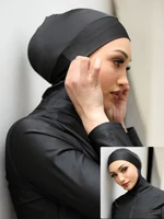 1 pièces Burkini Femme Hijab bain bain Hijab femmes été plage instantané Turban casquette 2