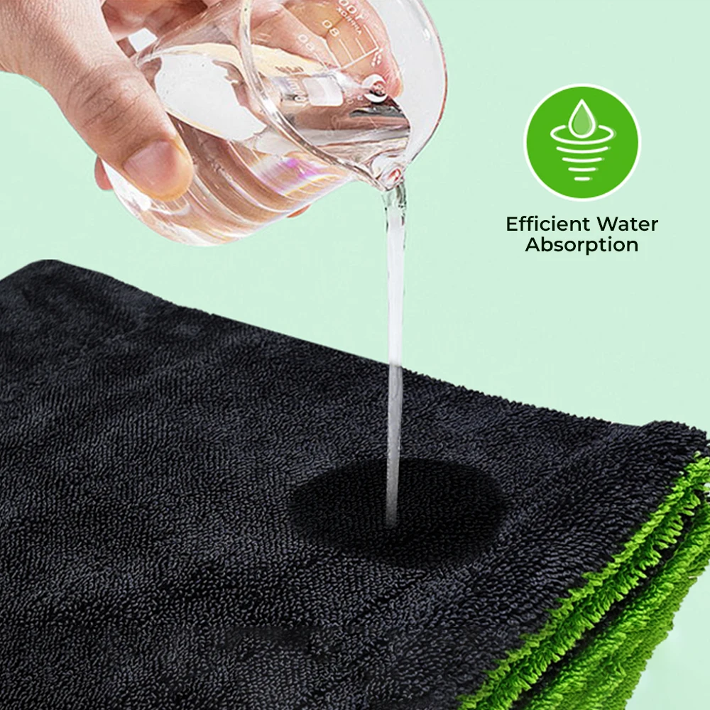 Microfiber Car Drying Towel Set 40x60/60x90cm Lint Free Scratch Free Absorbent for Cars SUVs Trucks RVs Boats