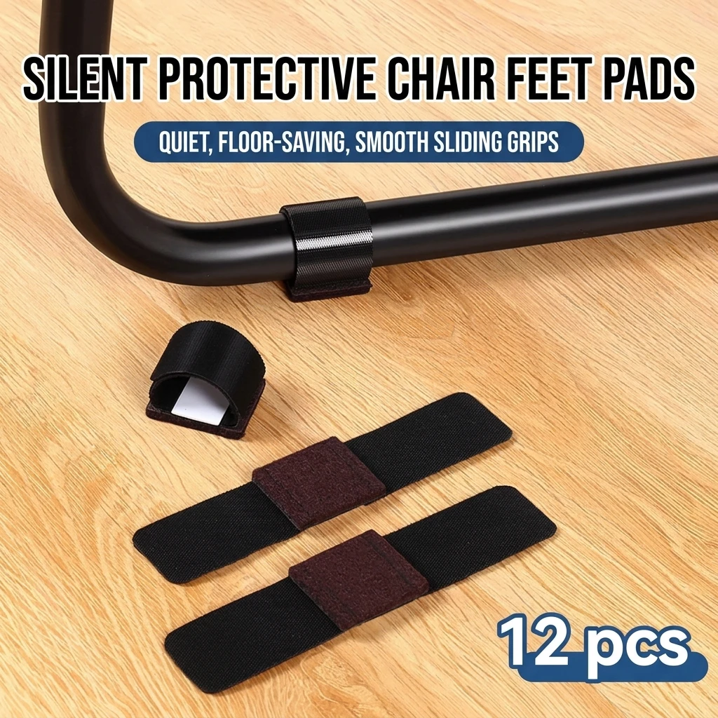 Felt Chair Leg Pads High-Density Sled Base Floor Protectors Noise Reduction for Office Home Hardwood Floor Guard Durable