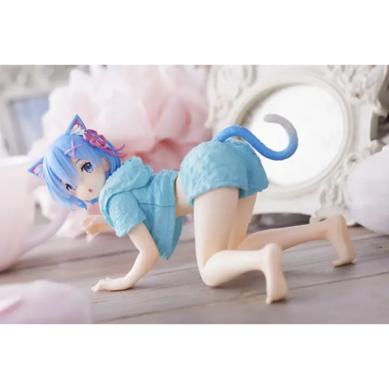 Taito Re:Life in a different world from zero Desktop Cute Rem Cat room wear ver Anime Figure Action Model Collectible Toys