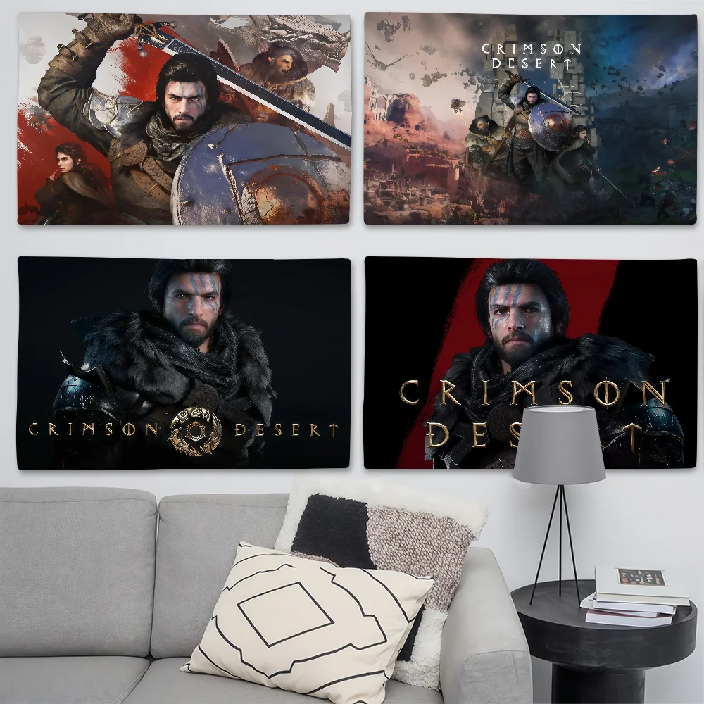 Game C-Crimson D-Desert Flag Suitable For Birthday Parties Living Room Bedroom And Outdoor Camping Decorations