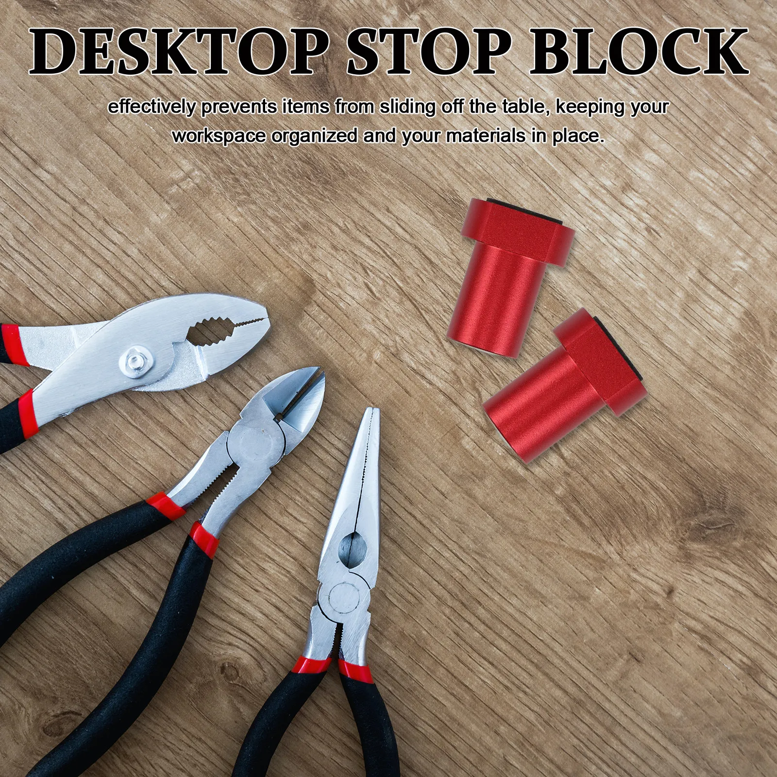 8Pcs Aluminum Alloy Positioning Card for Woodworking Non-Slip Desktop Stop Block Quick Release Limit Card Workbench Clamps DIY