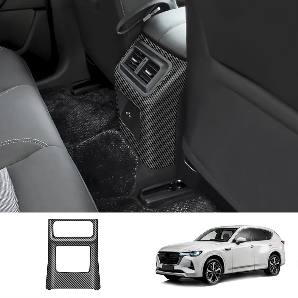 

For Mazda CX-60 CX60 2022 2023 Rear Anti Kick Outer Frame Air Conditioning Outlet Decorative Panel Car Styling Low Configuration