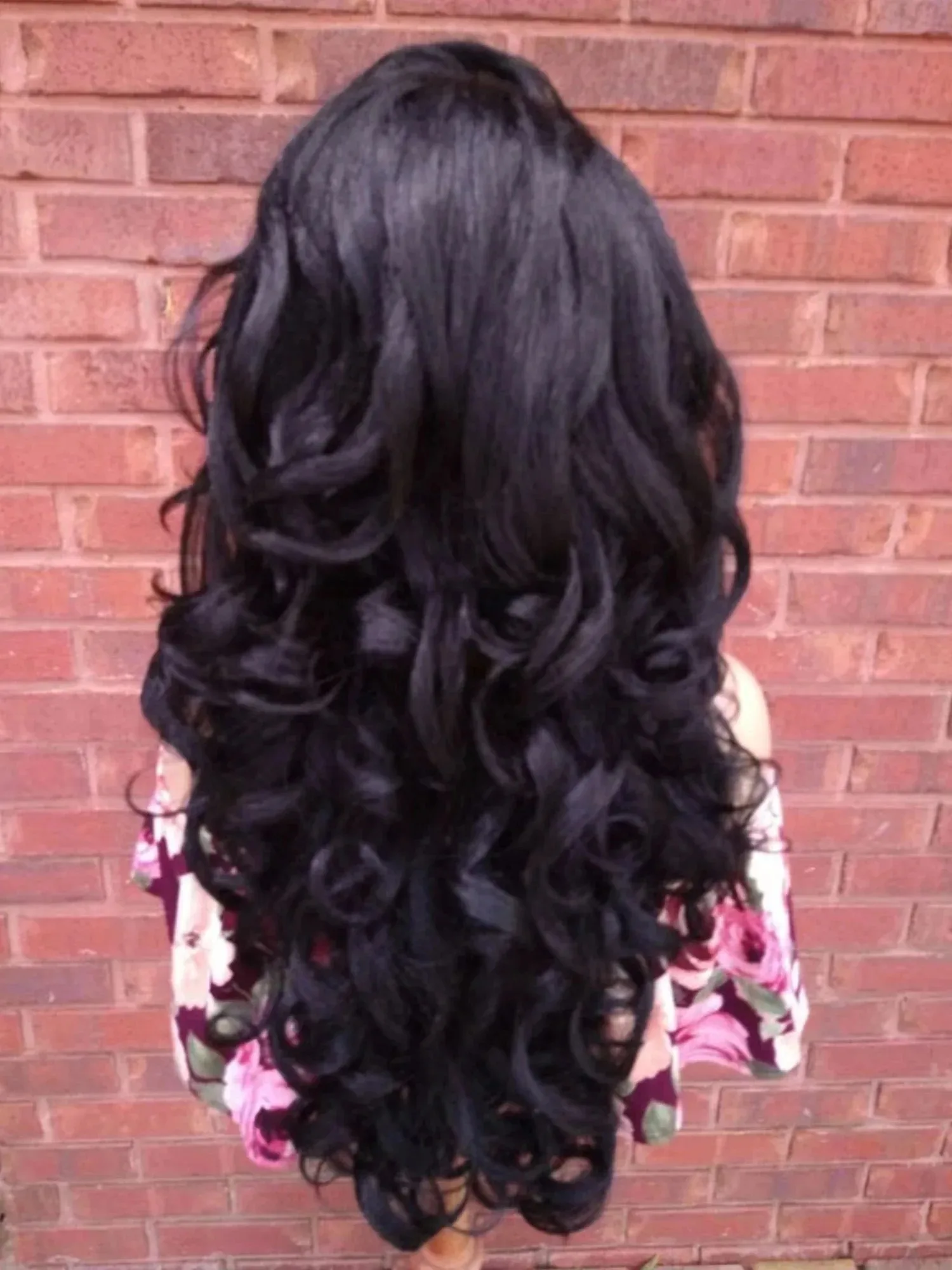 블랙 바디 웨이브 레이스 프론트 가발 13x4 HD 투명 글루리스 가발 프리플럭드 합성 레이스 프론탈 가발 내열성 데일리 착용