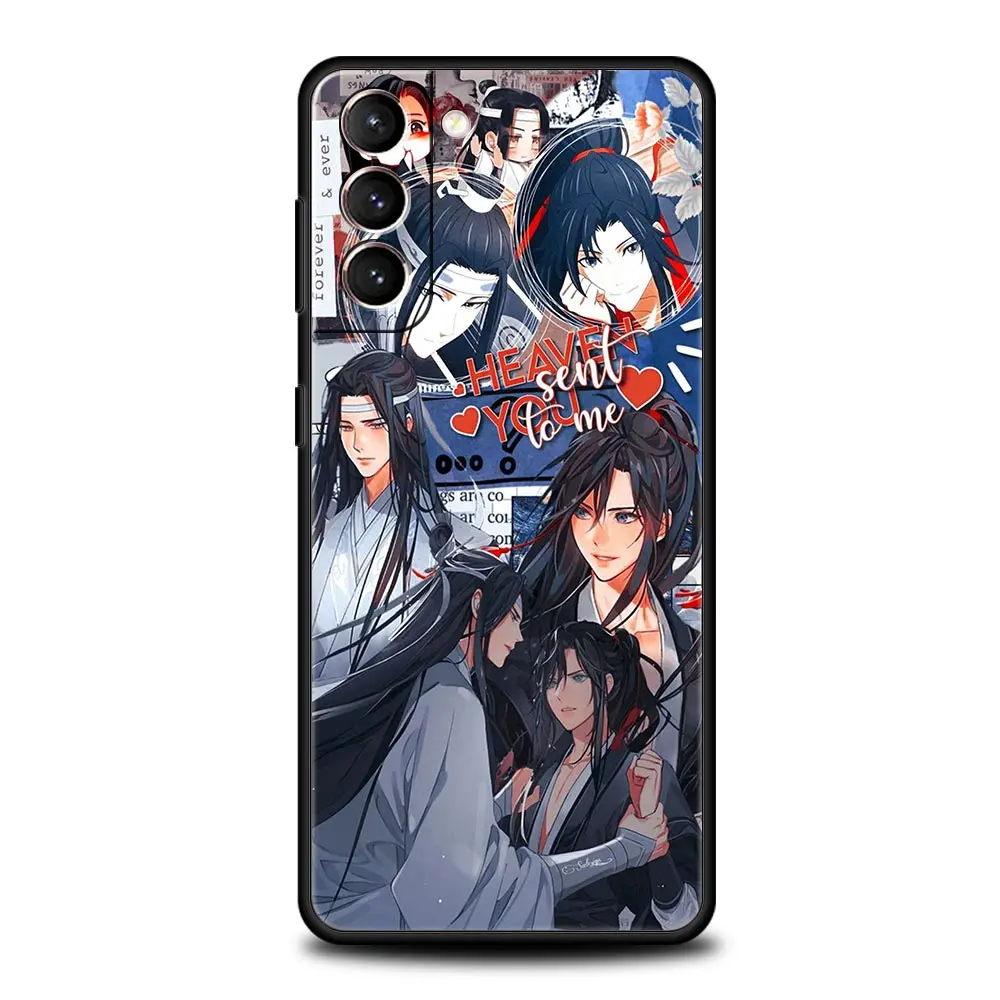 Anime Mo Dao Zu Shi MDZS Phone Case For Samsung Galaxy S22 S21 S20 Ultra FE 5G S10E S10 S9 S24 Plus S23 Cover Black