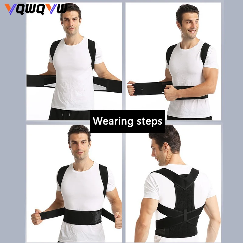 1Pcs Back Brace Anti Hunchback Correction Belt for Basketball,Tennis Back,Shoulder Opening,Posture Correction with Divine Device