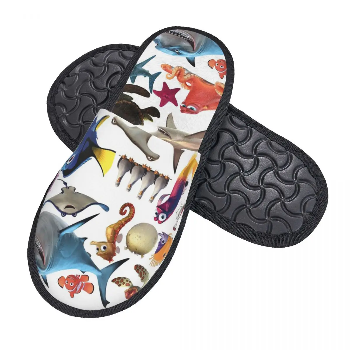 Various Colorful Tropical Fish Men Women Furry slippers,fashion pantoufle homme Home slippers image 3