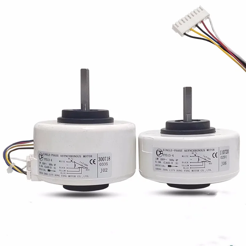 

New for Air conditioning indoor fan motor YYS13-4 plastic encapsulated motor 13W gear speed regulation 5-wire