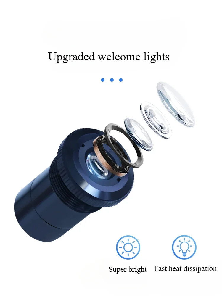 Morris Garages MG MG7 2023-2025 1Pcs 자동차 문 환영 조명 유도 도어 프로젝션 조명 장식 분위기 조명