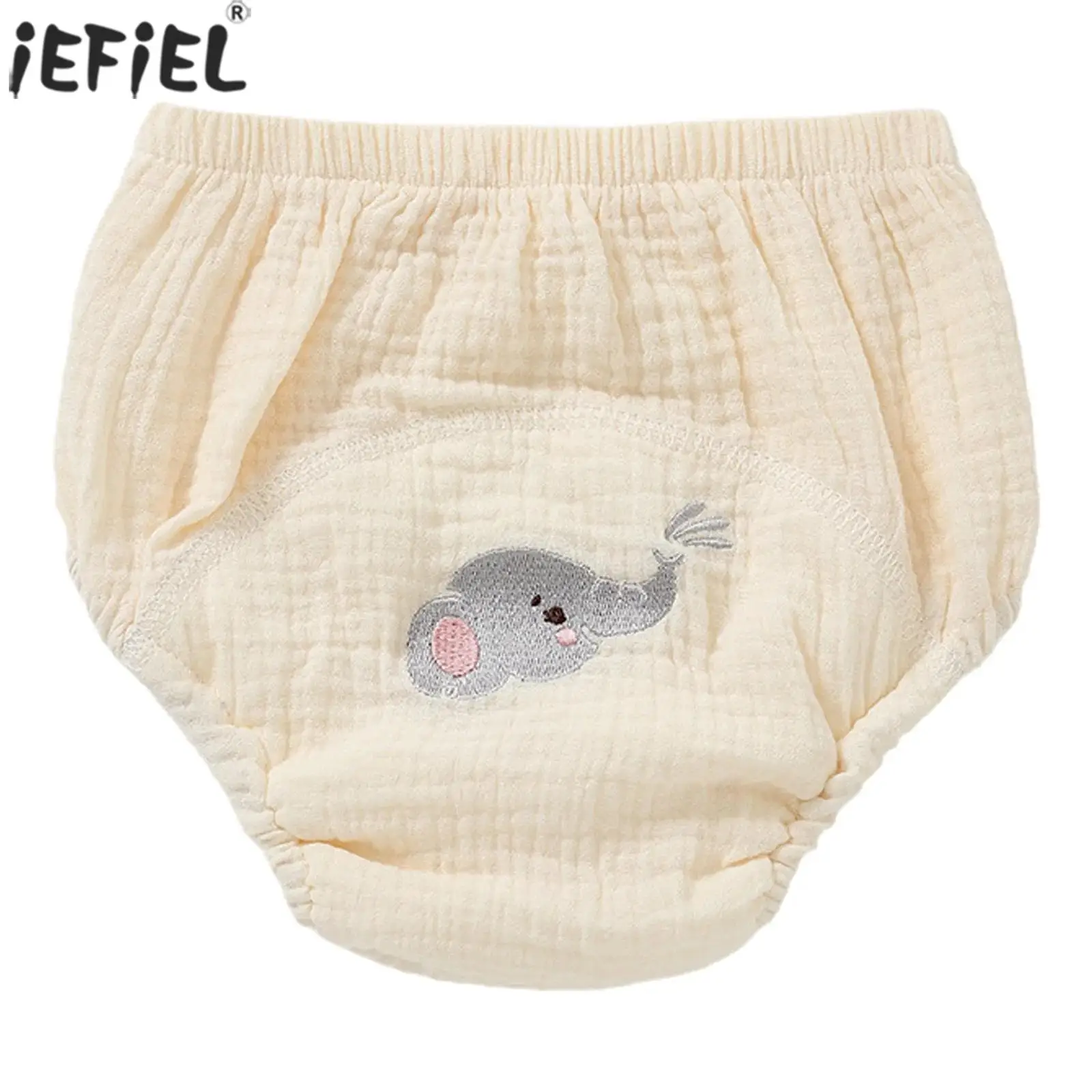 

Baby Cotton Diaper Training Shorts Elastic Waistband Cute Embroidery Bloomers Infant Nappies Panties Toddler Summer Clothes
