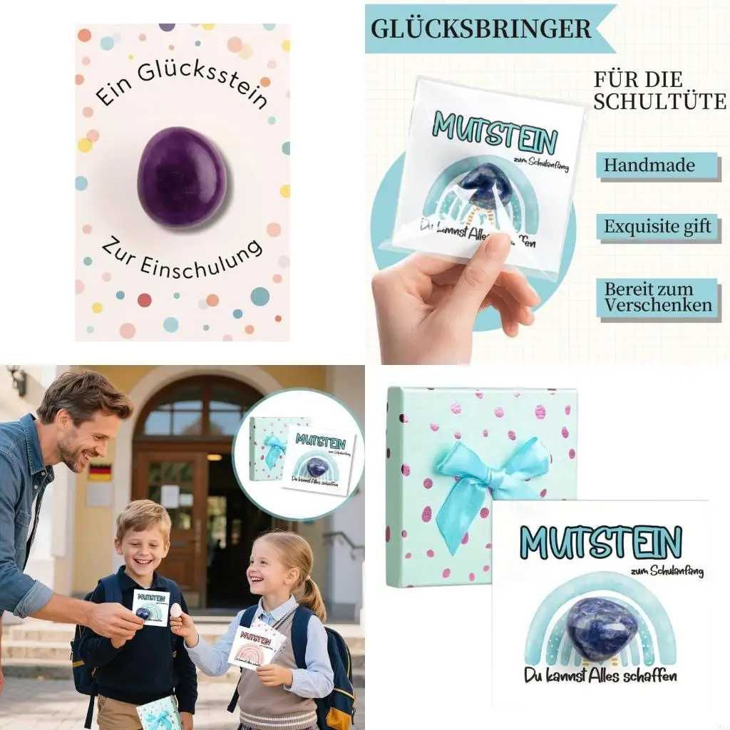 

C5AA Interactive Gemstones Crafting Kits For Kids First Day At School Fine Motor Skil