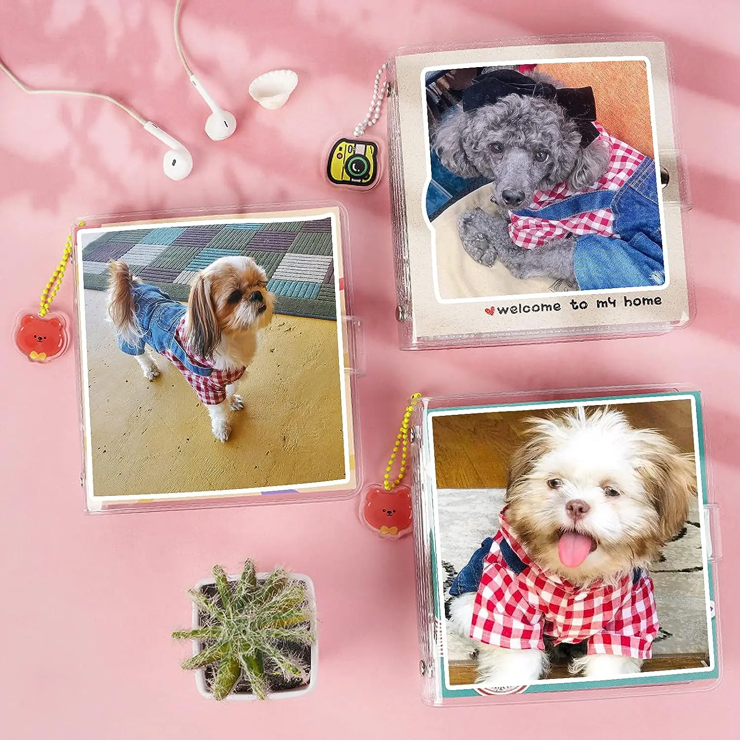 Dog Denim Jumpsuits Puppy Plaid Shirt jeans, Yorkie French Bulldog Overalls for Dogs, Pet Clothes for Small Medium Breed Dogs