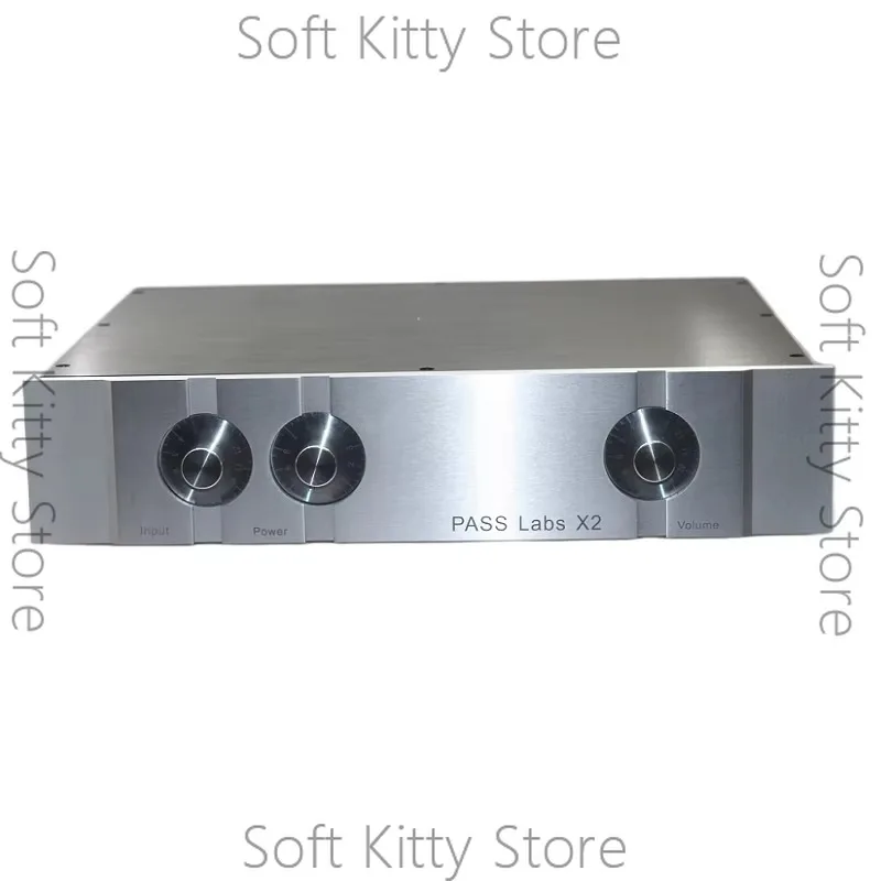 PASS X2 Aluminum Preamp Case DAC Box Amplifier Housing Chassis 4309 With Dial Knob AMP Enclosure 430×90×308/358mm