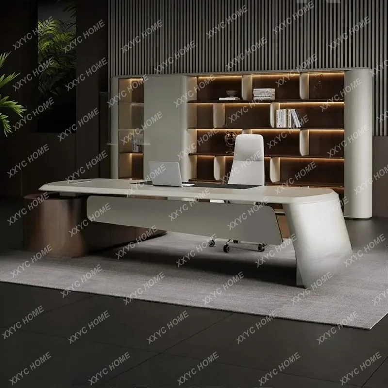 XX  Executive Office Desk  New Luxury Manager Workstation Single President Table Set