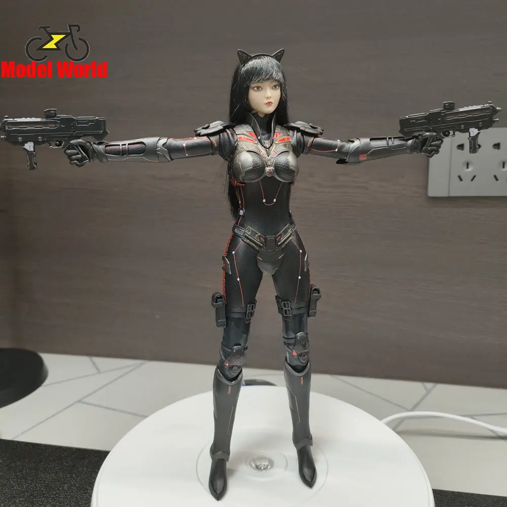 CS-007 1/6 Armour Little Fox Girl Figure Model 31cm Female Soldier Action Figure Full Set Collectible Toy