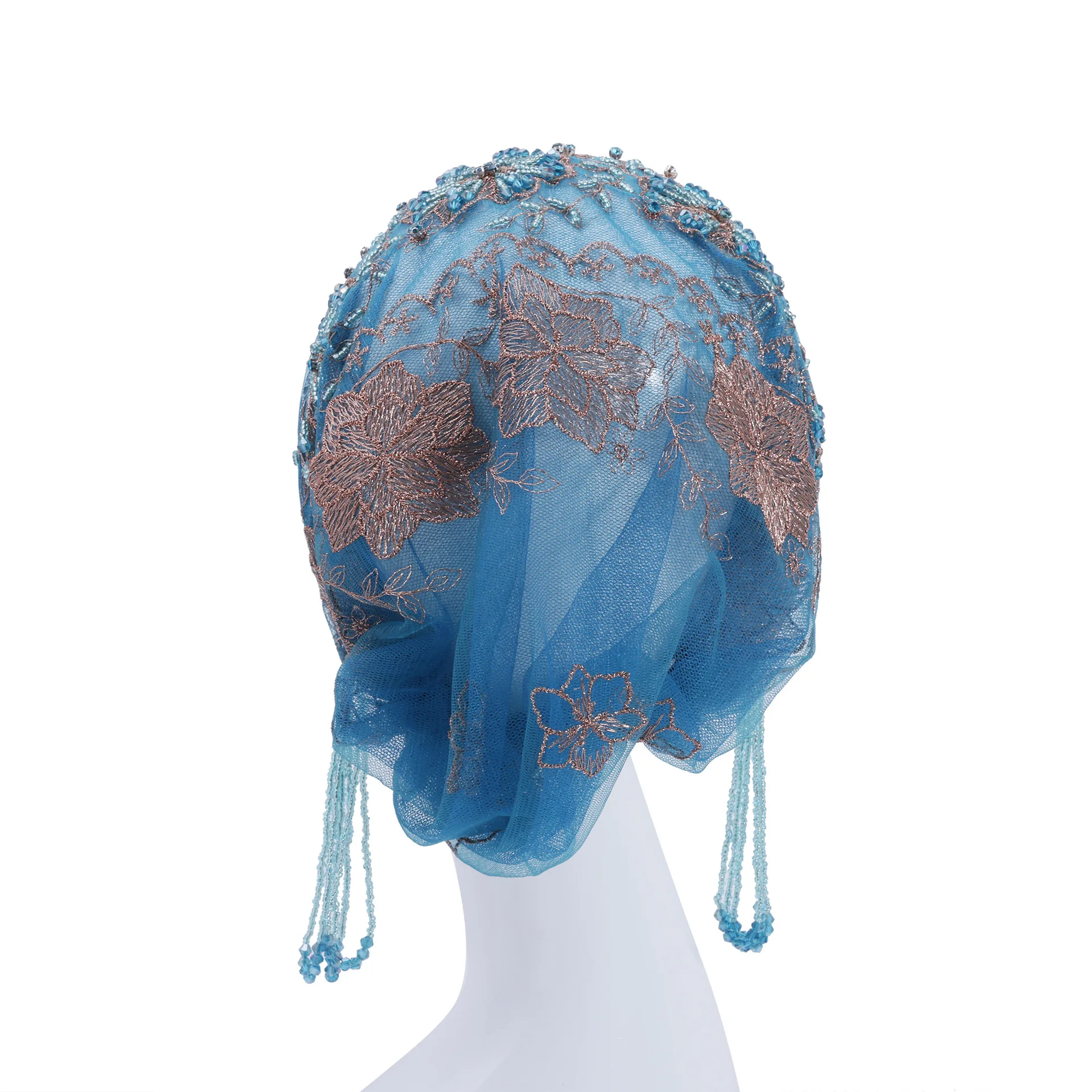 Neue Spitze Underscarf Frauen Muslimischen Hijab Perlen Quaste Turban Mützen Motorhaube Kopftuch Islam Hochzeit Party Kopf Wrap Turbante Kappe