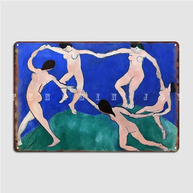 Danse I Dance 1 Henri Matisse 1910 Artwork Design Tshirt Tee Jersey Postcard Metal Plaque Poster Garage Club Plates